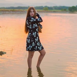 Floral Long Sleeve Dress